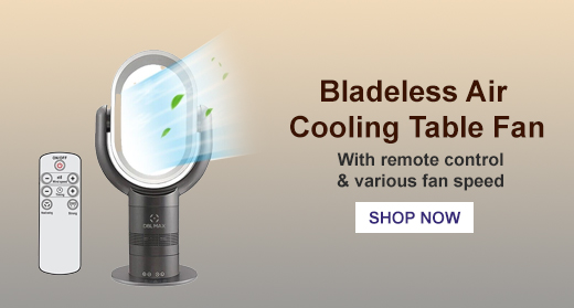 bladeless air cooling table fan