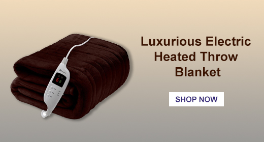 luxurious electric heated throw blanket